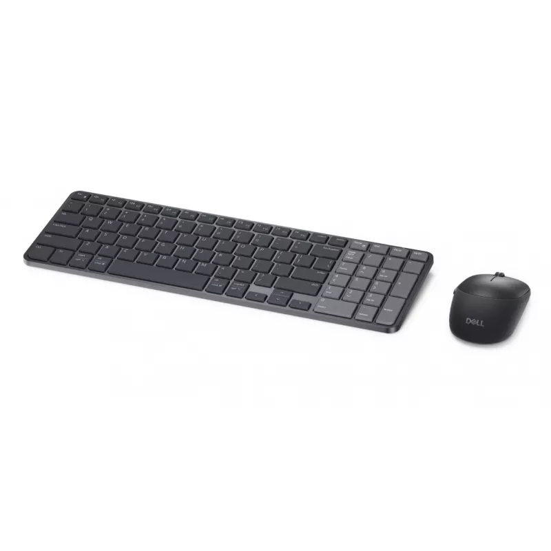 Conjunto de Teclado e Rato Compacto Recarregável Dell Pro 7 - KM746 - Russo (QWERTY) - Cinzento Titânio