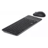 Conjunto de Teclado e Rato Compacto Recarregável Dell Pro 7 - KM746 - Russo (QWERTY) - Cinzento Titânio