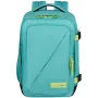 Mochila de cabine American Tourister Take2Cabin S Dusty Turquoise/Lime