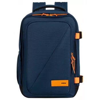 Mochila de cabine American Tourister Take2Cabin S Dark Navy/Radiant Orange