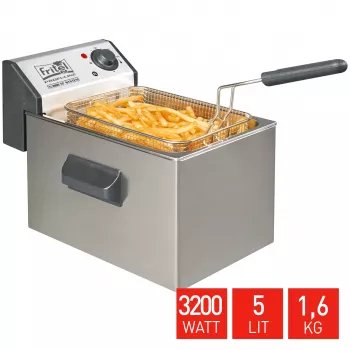 Fritadeira profissional FRITEL 5L 3200W cinzento