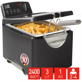 Fritadeira FRITEL Turbo SF 3 litros aço inoxidável