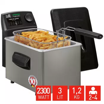 Fritadeira FRITEL FryTastic 3L 2,3kW antracite/prateado