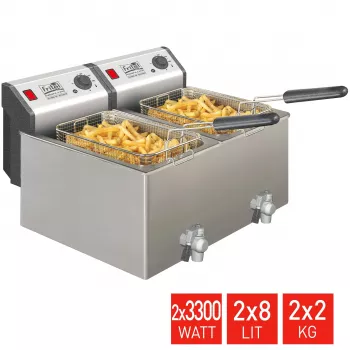Fritadeira FRITEL TURBO SF 16 litros 6,6 kW aço inoxidável