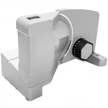 Máquina de cortar elétrica Fritel SL 3657, 150 W, lâmina de aço inoxidável, 170 mm, espessura de corte 0-15 mm, prateado/preto