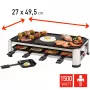 Grelhador de raclette FRITEL RG 2170 aço inoxidável cromado/preto 1200 W 8 pessoas
