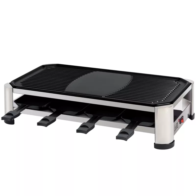 Grelhador de raclette FRITEL RG 2170 aço inoxidável cromado/preto 1200 W 8 pessoas