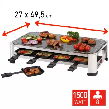 Raclette FRITEL SG 2180 aço inoxidável/cromado preto