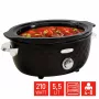 Panela de cozedura lenta FRITEL Family 5.5 Liter 210W preto/cromado