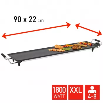 Grelhador teppanyaki FRITEL Starter TY 1897 XXL 1800W prateado/preto