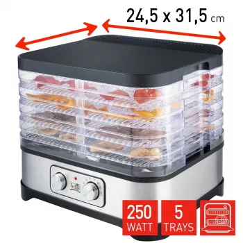 Desidratador de alimentos FRITEL Family 250W prateado/cinzento