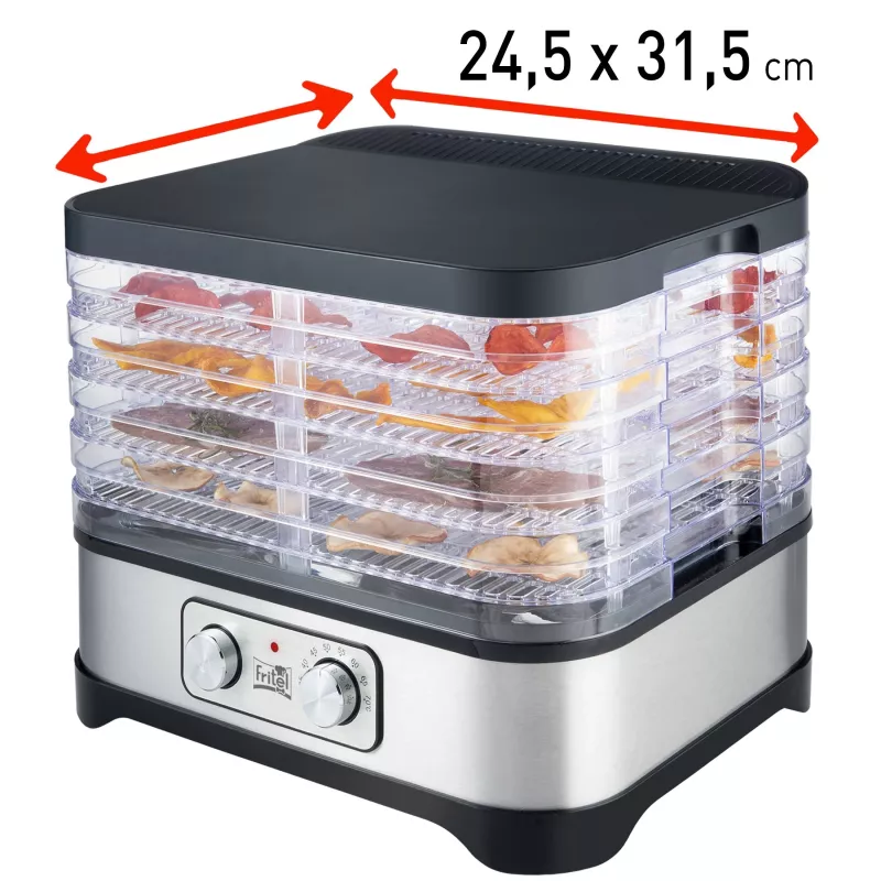 Desidratador de alimentos FRITEL Family 250W prateado/cinzento