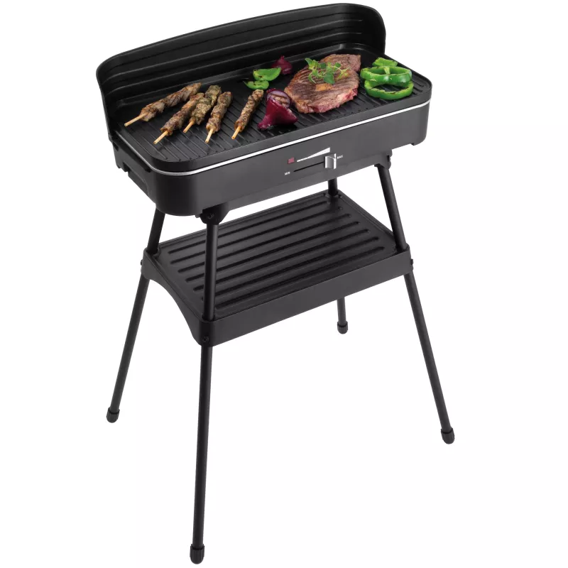 Grelhador elétrico FRITEL Starter BBQ 2246 com suporte, 2200 W, preto