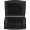 Conjunto de placas para waffles FRITEL Family (2 placas) para máquina de waffles série 1300 - alumínio fundido antiaderente, adequado para máquina de lavar louça, preto/cinzento
