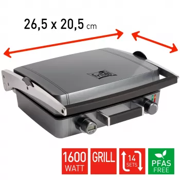 Grelhador combinado FRITEL WaffleTastic CW 3628 antracite metálico