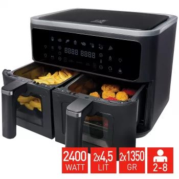 Fritel SnackTastic 8480 fritadeira de ar quente 2 x 4,5L