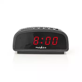 Nedis CLDK008BK despertador digital LED com função soneca, preto