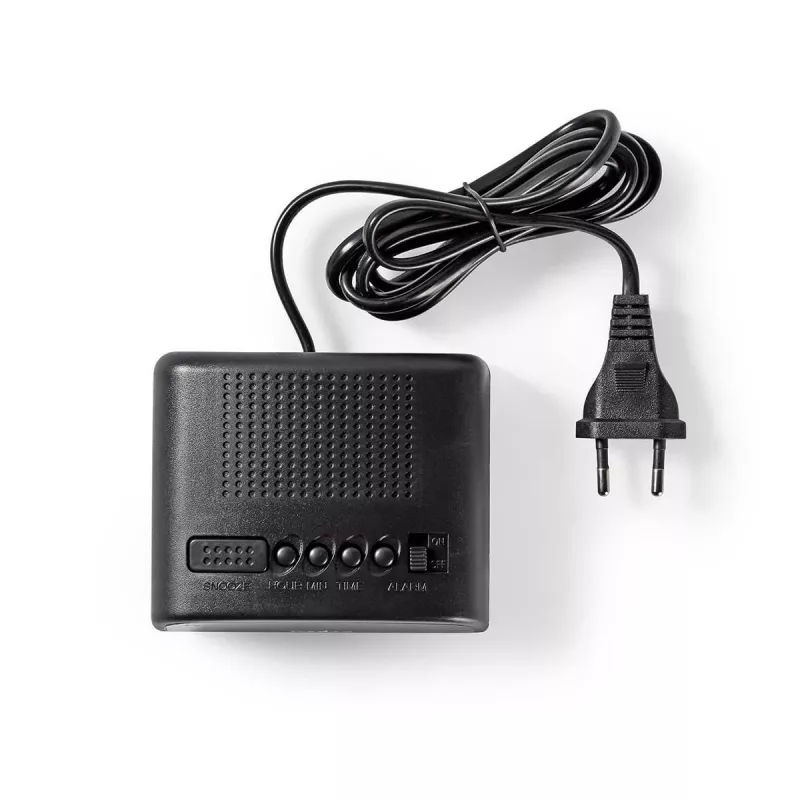 Nedis CLDK008BK despertador digital LED com função soneca, preto