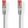 Cabo de rede Nedis Cat6 S/FTP RJ45 5,00 m cinzento redondo PVC com suporte