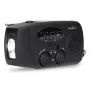 Nedis RDFMCR2000BK Rádio solar com lanterna e função SOS, FM/AM, USB-C, 2000 mAh, preto