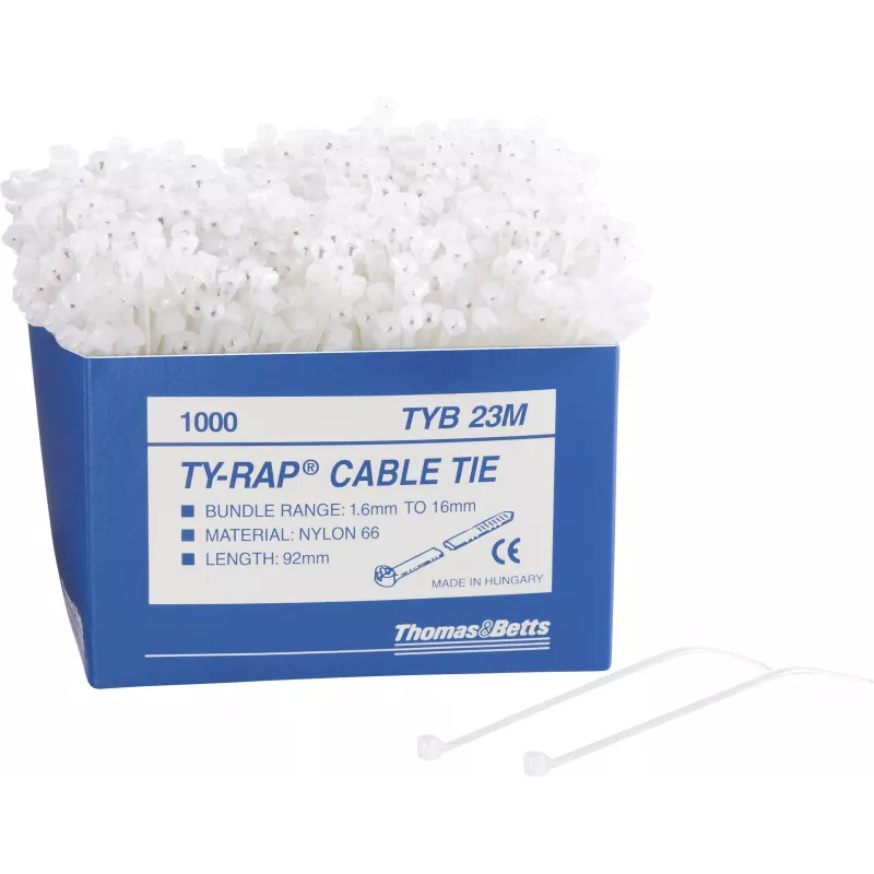 ABB TY-RAP Abraçadeira 3,6x140 mm preta resistente aos UV nylon 6.6 (pack de 1000)