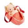 Lilliputiens Anais the Fox Conjunto de brincar boneca macia com cesto, roupa e manta
