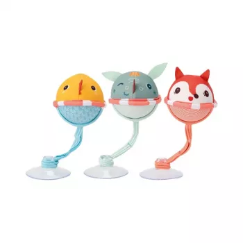 Conjunto de 3 bolas de banho com ventosas Lilliputiens - Joe o Dragão 3m+