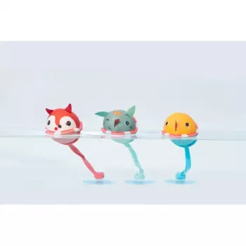 Conjunto de 3 bolas de banho com ventosas Lilliputiens - Joe o Dragão 3m+