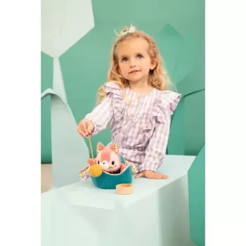 Conjunto de peluche Lilliputiens Jeanne a Gata com cesto e acessórios, 12m+