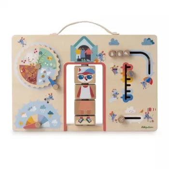 Quadro de atividades de vestir para todo o tempo Lilliputiens Alice a Raposa 83556