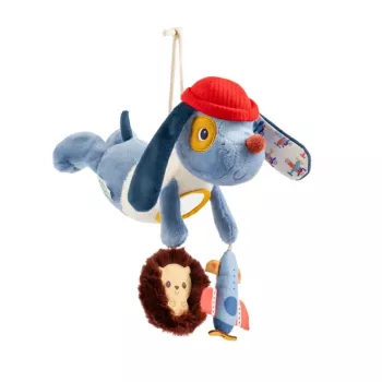 Peluche de suspensão multifuncional Lilliputiens Jules o Cão 3m+