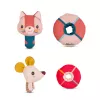 Lilliputiens conjunto de brinquedos de banho Jeanne the Cat e Nina o rato 6m+