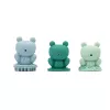 Lilliputiens conjunto sensorial de brinquedos de banho 3 rãs 9m+