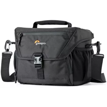 Mala de ombro Lowepro Nova 180 AW II para câmara DSLR/sem espelho com objetiva, preta
