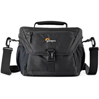 Mala de ombro Lowepro Nova 180 AW II para câmara DSLR/sem espelho com objetiva, preta