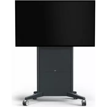 SMS Presence Carrinho motorizado móvel para ecrã LCD/ecrã tátil, com fecho, cinzento-escuro, tamanho do ecrã até 213 cm (84 polegadas) para máx. 150 kg / até 249 cm (98 polegadas) para máx. 100 kg