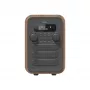 Denver DAB-48 Rádio portátil DAB+ cinzento com caixa de madeira