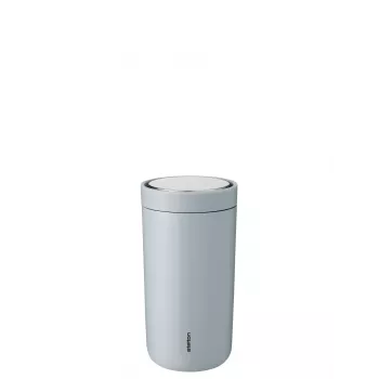 Caneca de viagem Stelton To Go Click 0,2 L azul aço inoxidável