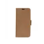 Capa tipo carteira dbramante1928 Copenhagen para Apple iPhone 12 e 12 Pro - pele plena flor - Tan