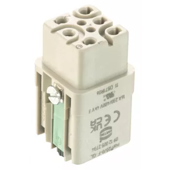 Harting Han Q Conector fêmea 5+PE Quick Lock 1,5mm²