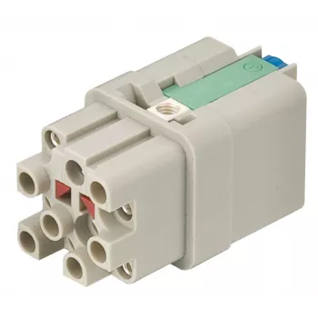 HARTING Han Q12-F-QL Conector fêmea, 12 contactos, ligação Quick-Lock, 1,5 mm²
