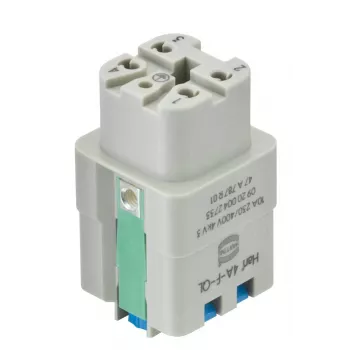 Harting Han A® Conector fêmea 4 contactos Quick Lock 09200042733