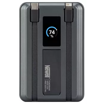 Powerbank Newell MS-10000 Pro MagSafe 10000 mAh Lightning, USB-C - Cinzento