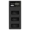 Carregador de bateria de três canais Newell CD-USB-C para Canon LP-E17