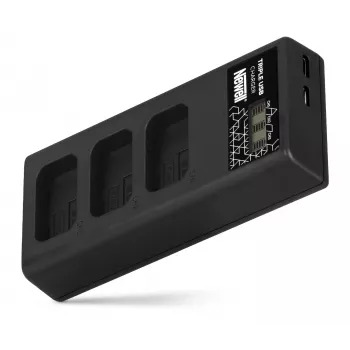 Carregador de bateria de três canais Newell CD-USB-C para Sony NP-FW50