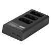 Carregador de bateria de três canais Newell CD-USB-C para Sony NP-FW50