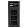 Carregador de bateria de três canais Newell CD-USB-C para Sony NP-FW50
