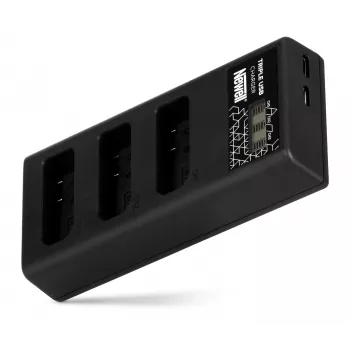 Carregador de bateria de 3 canais Newell CD-USB-C para Nikon EN-EL14