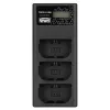 Carregador de três canais Newell CD-USB-C para baterias Canon LP-E6