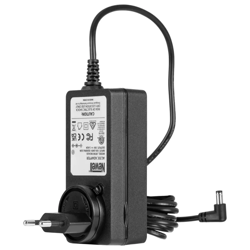 Adaptador de alimentação AC Newell 19V 3.42A 65W com ficha DC 5.5/2.1mm